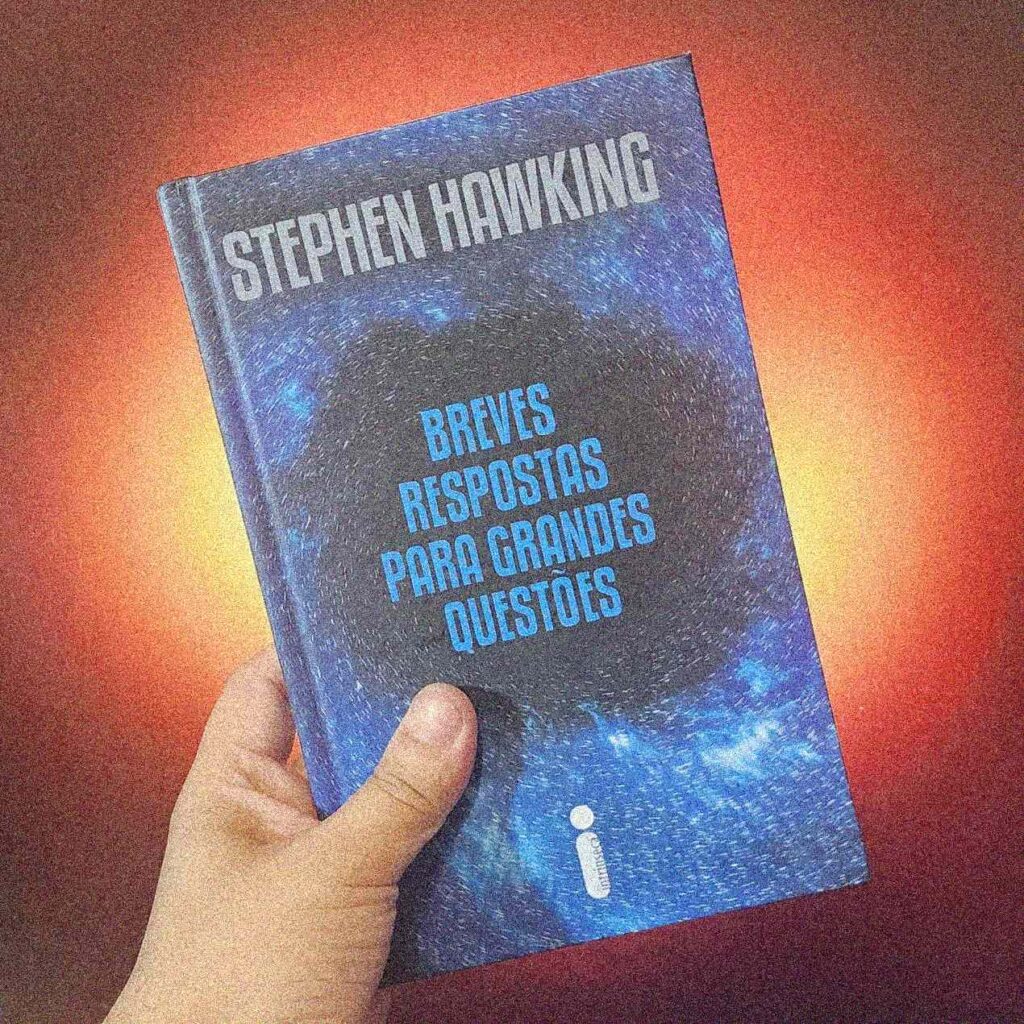 Capa do livro Bresves Repostas para Grandes Questões, do autor Stephen Hawking